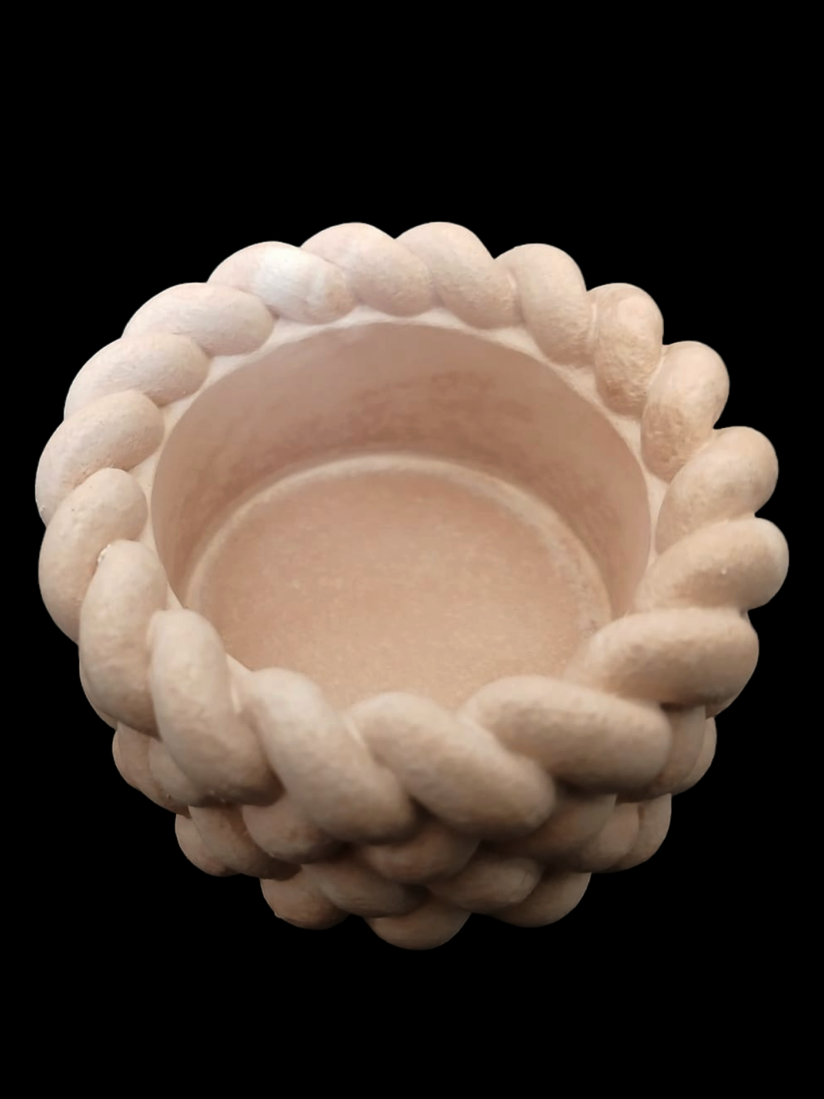 Porta Vela Redondo Trançado Alt